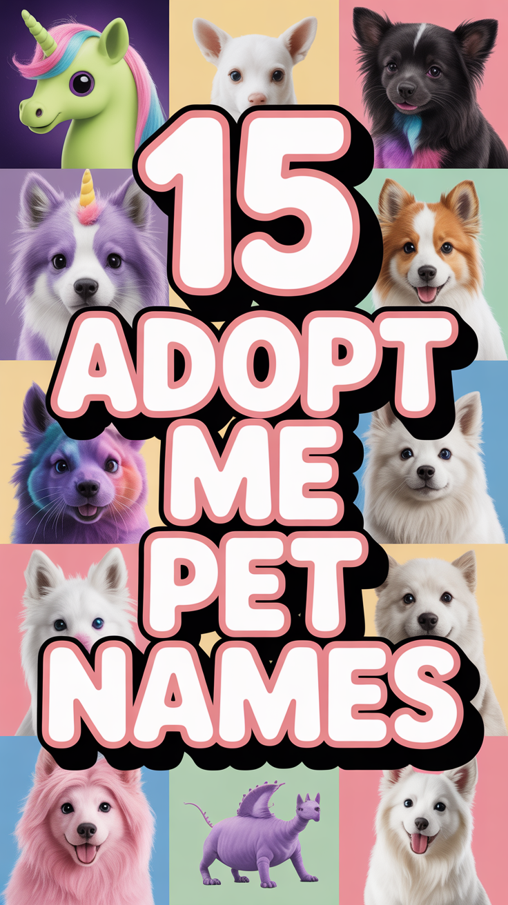 🐾 15 Adopt Me Pet Names