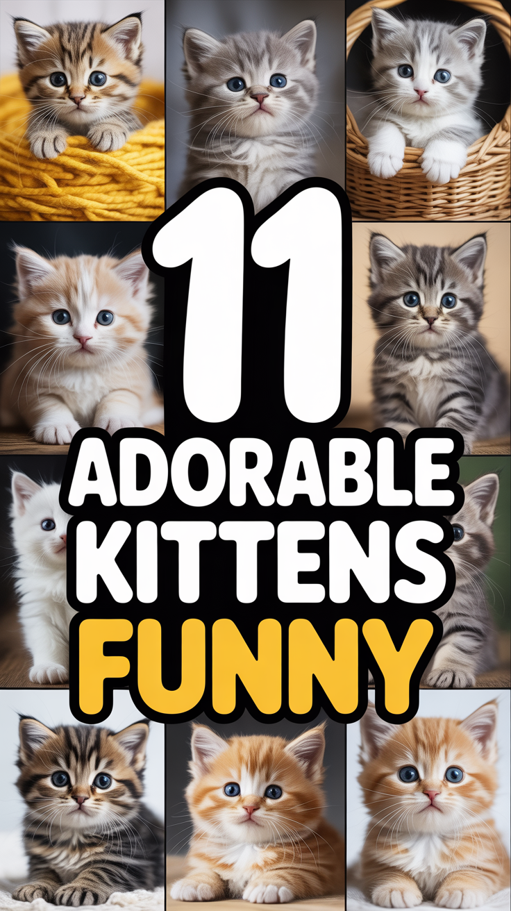 😹 11 Adorable Kittens Funny