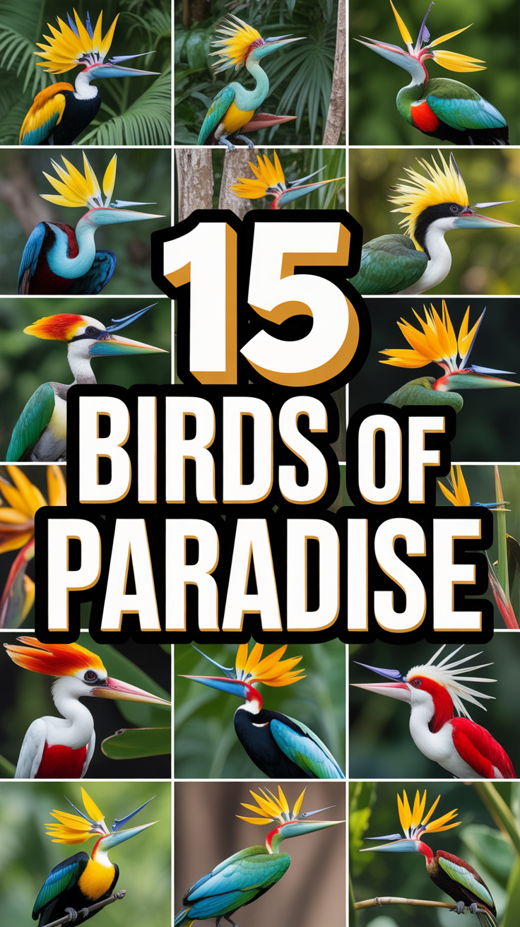 🦚 15 Birds Of Paradise