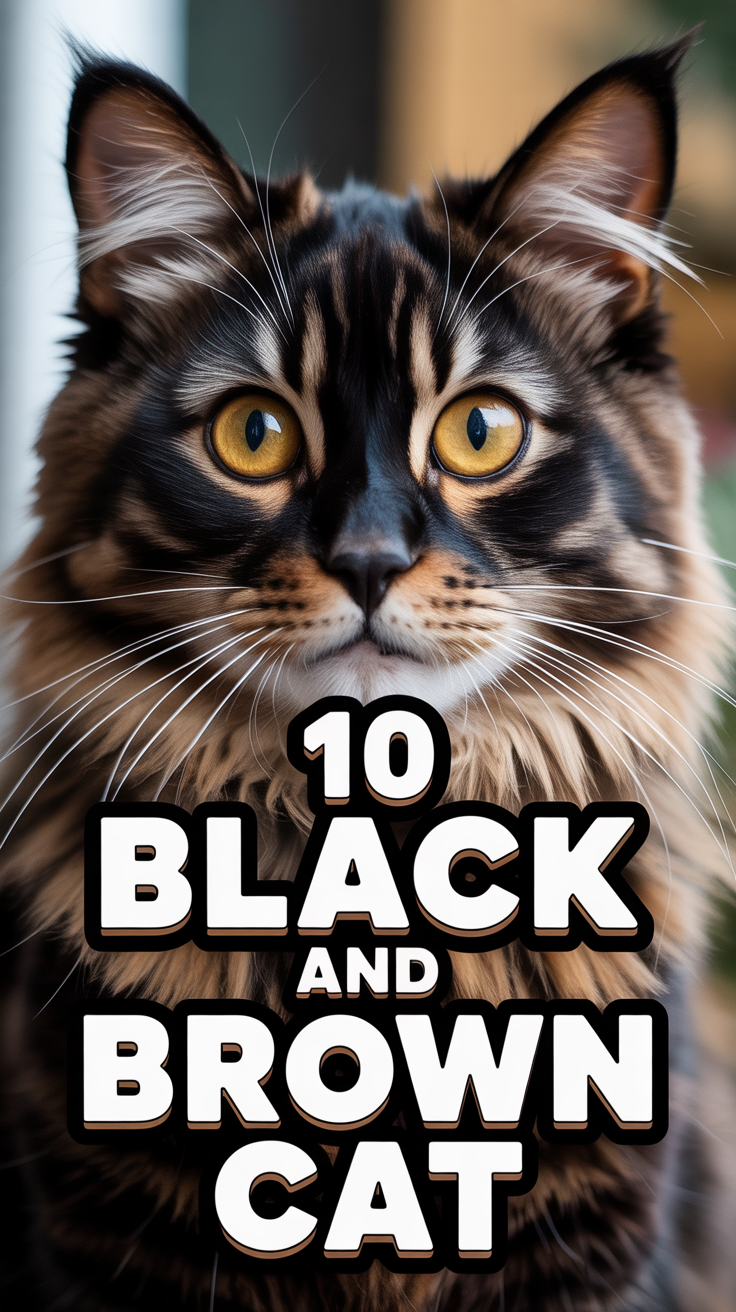 🐾 10 Black And Brown Cat
