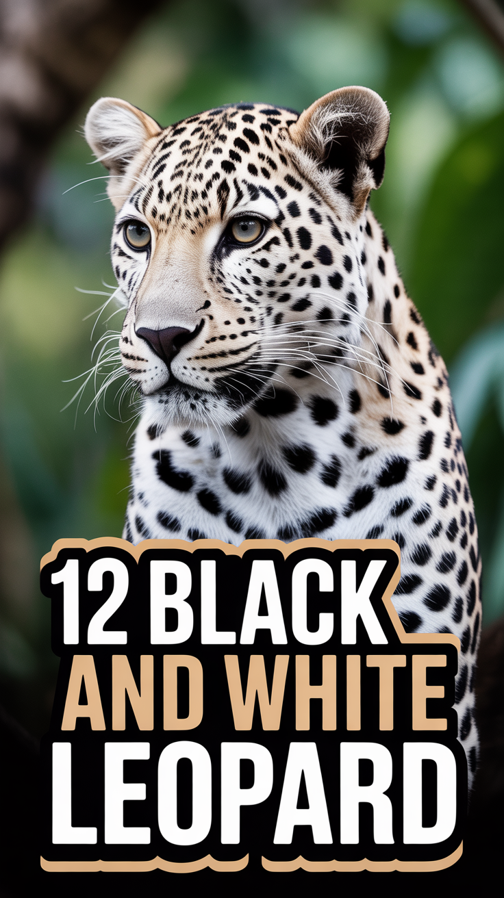 🐆 12 Black And White Leopard