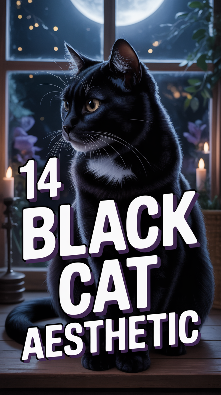 🐈 14 Black Cat Aesthetic