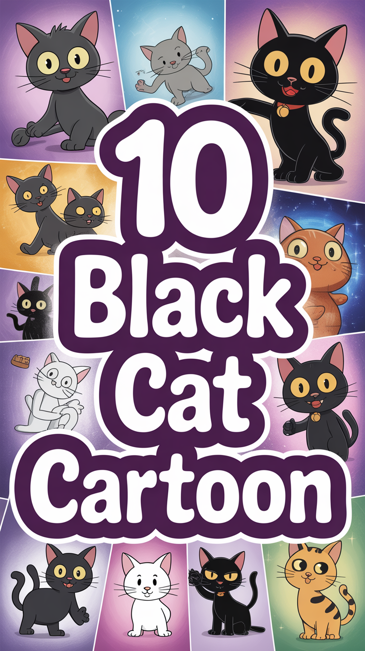 🐈‍⬛ 10 Black Cat Cartoon