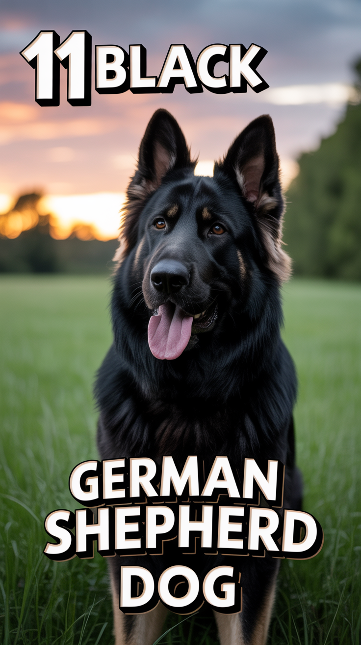 🐾 11 Black German Shepherd Dog