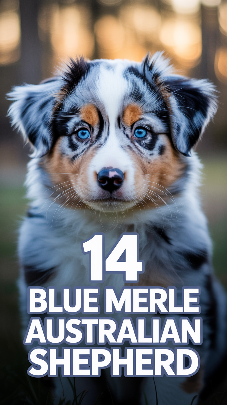 🐾 14 Blue Merle Australian Shepherd