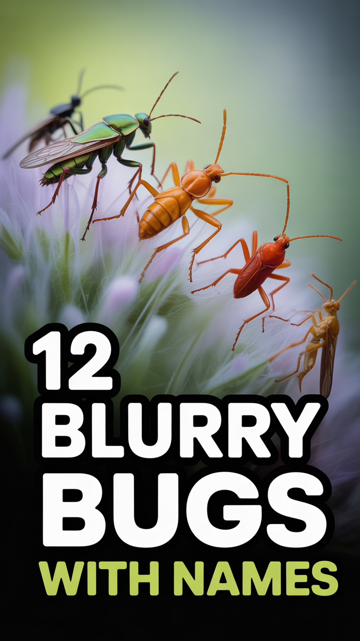 🐜 12 Blurry Bugs With Names