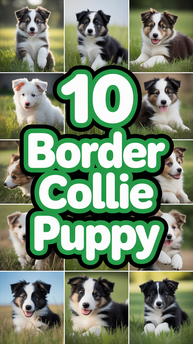 🐶 10 Border Collie Puppy