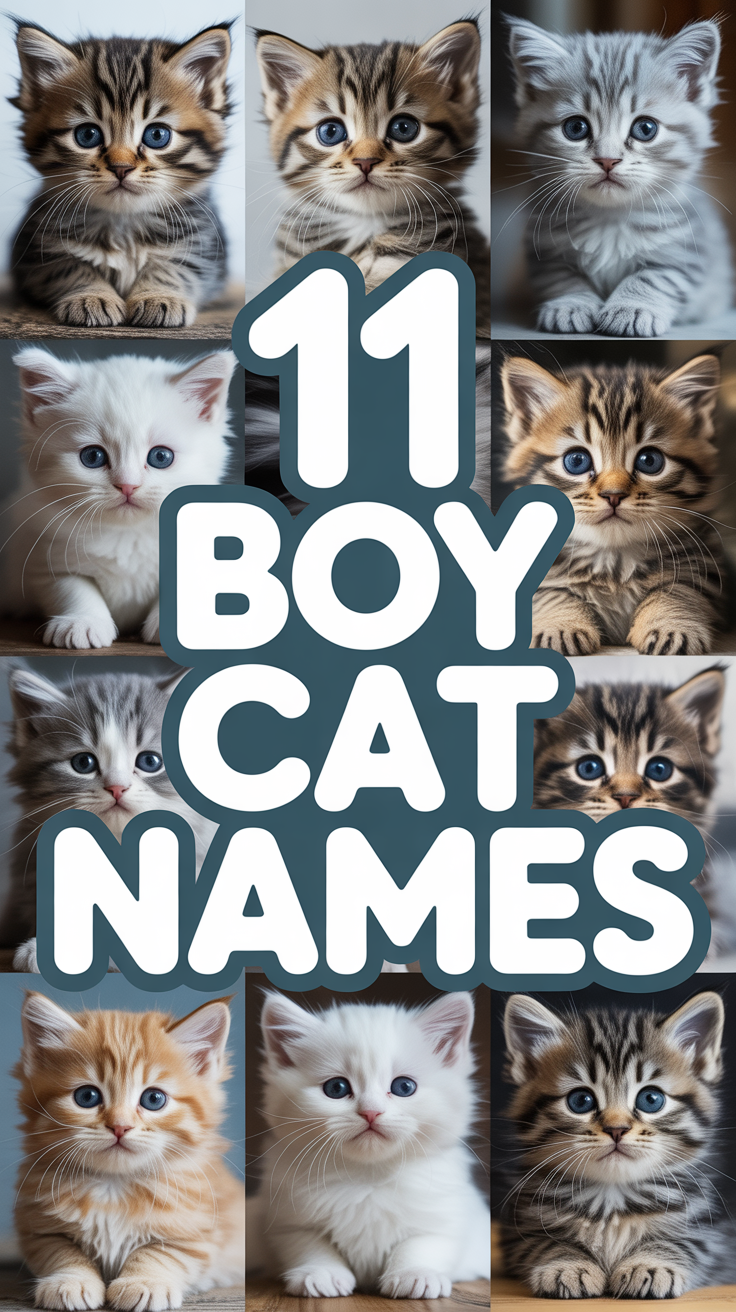 🐈 11 Boy Cat Names