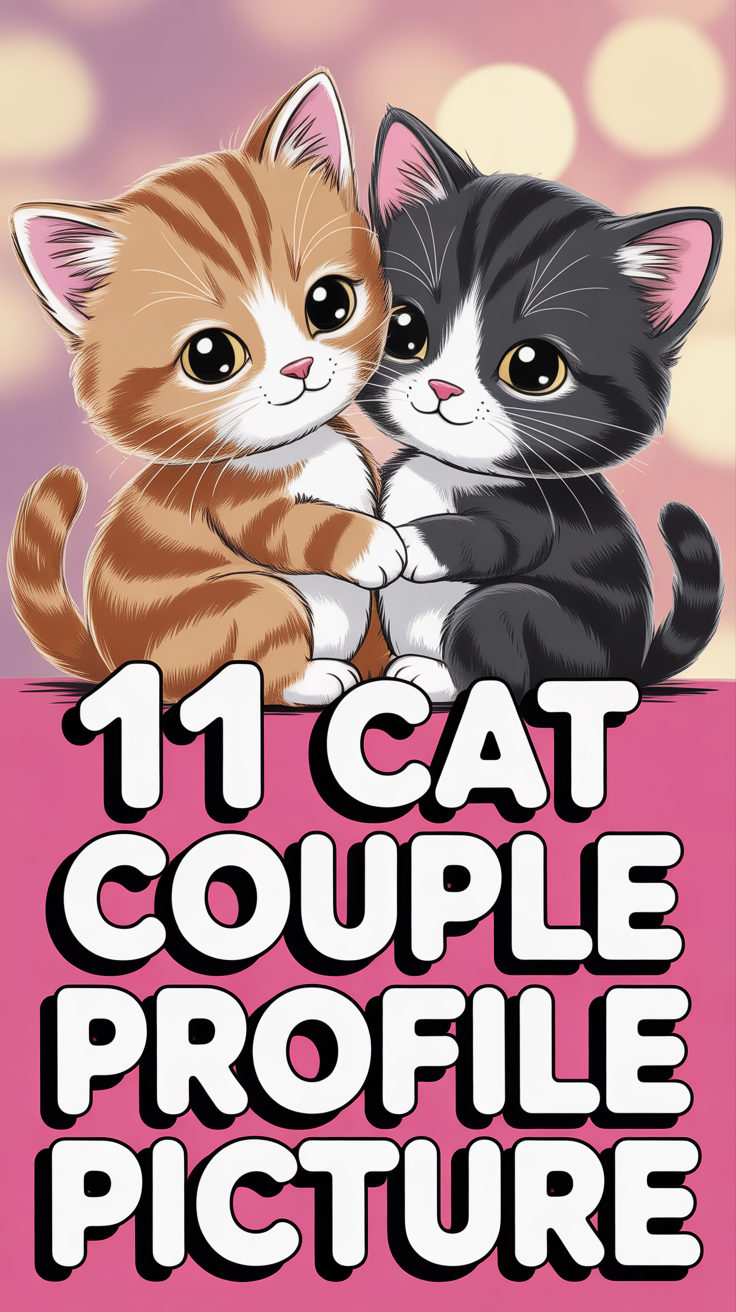 😻 11 Cat Couple Profile Picture
