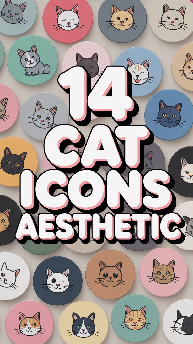 🐾 14 Cat Icons Aesthetic