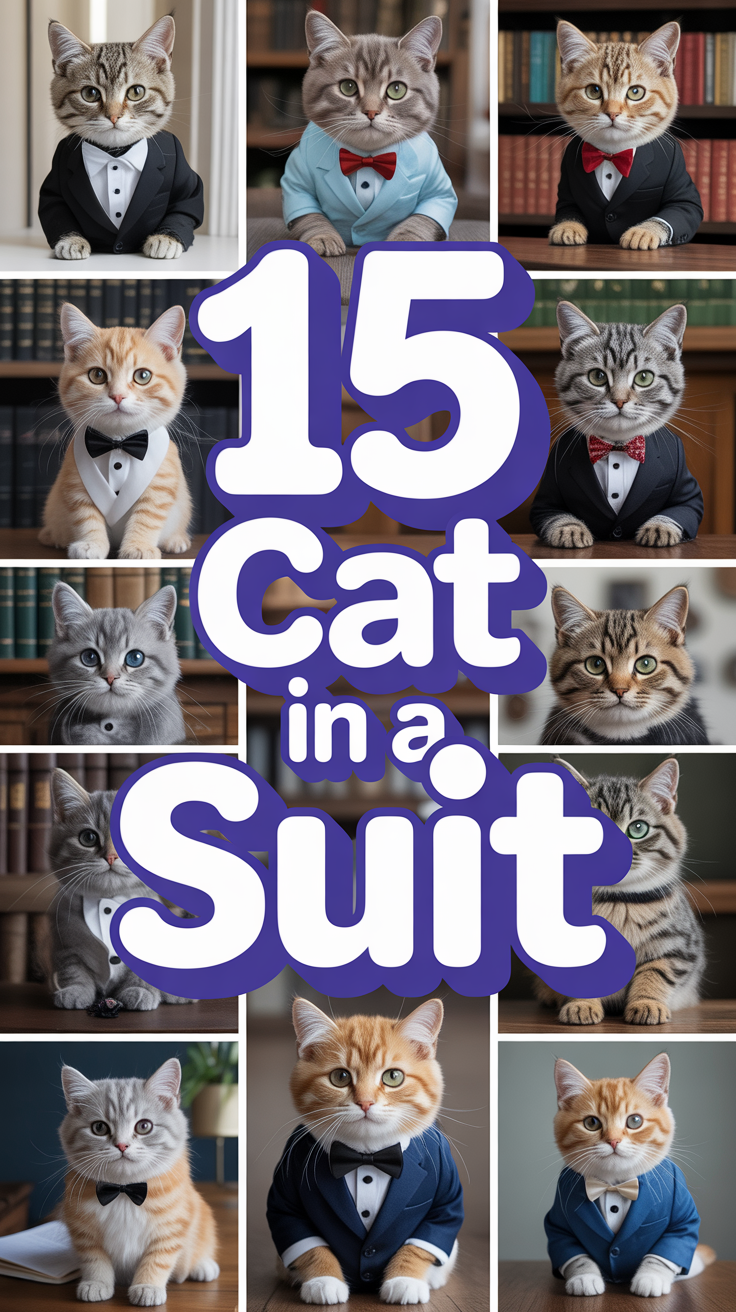 🎩 15 Cat In A Suit