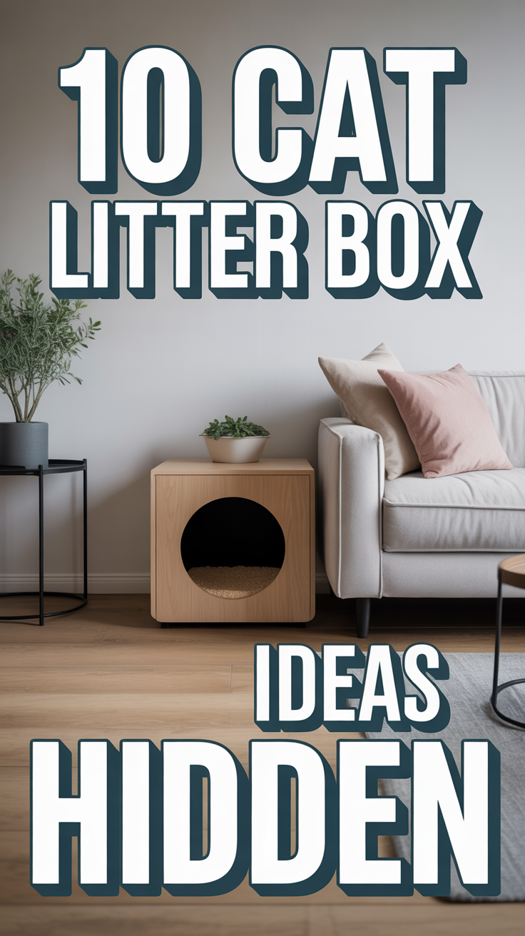 🤫 10 Cat Litter Box Ideas Hidden