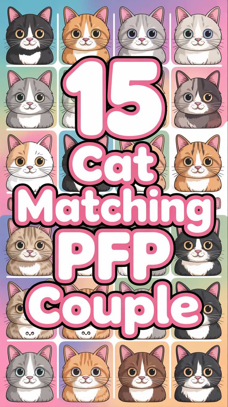 😻 15 Cat Matching PFP Couple