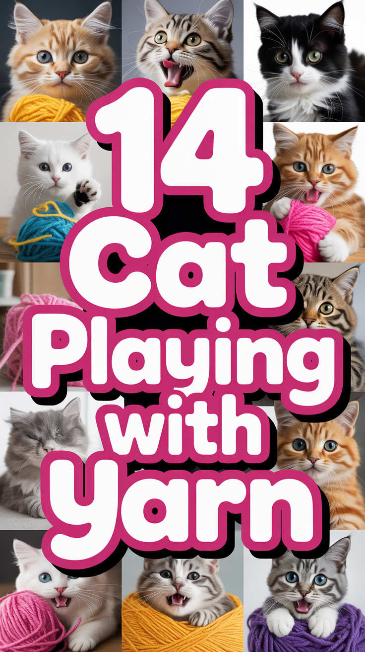 🧶 14 Cat Playing With Yarn