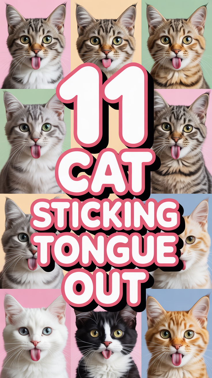 👅 11 Cat Sticking Tongue Out