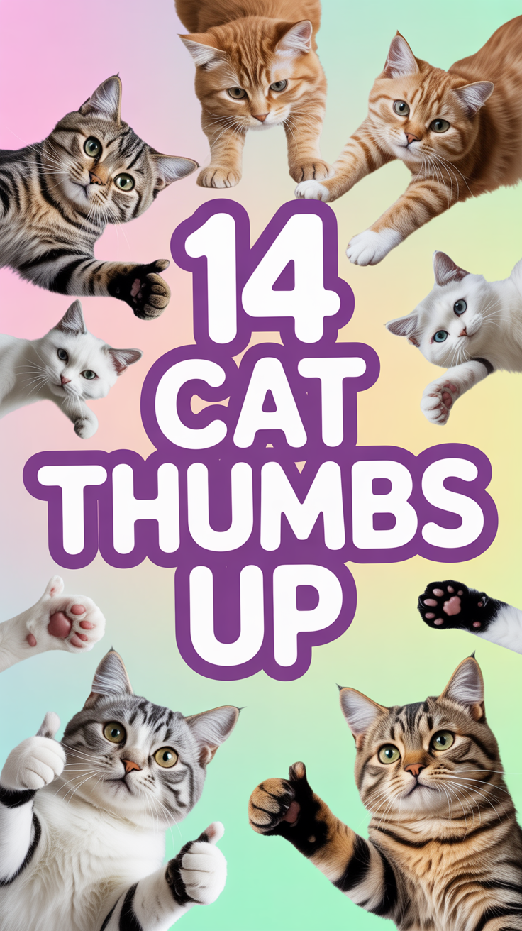 🐱 14 Cat Thumbs Up