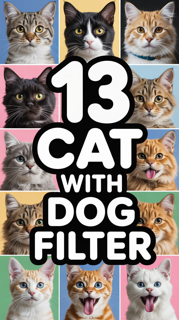 😹 13 Cat With Dog Filter