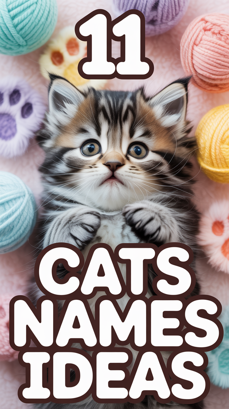🐾 11 Cats Names Ideas