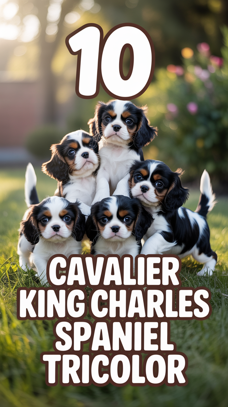 🐾 10 Cavalier King Charles Spaniel Tricolor