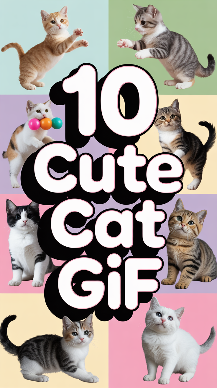 🐈 10 Cute Cat GIF