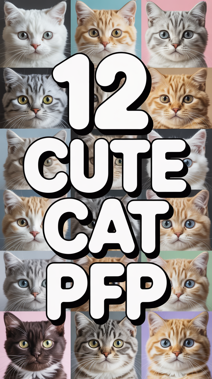 🐈 12 Cute Cat PFP