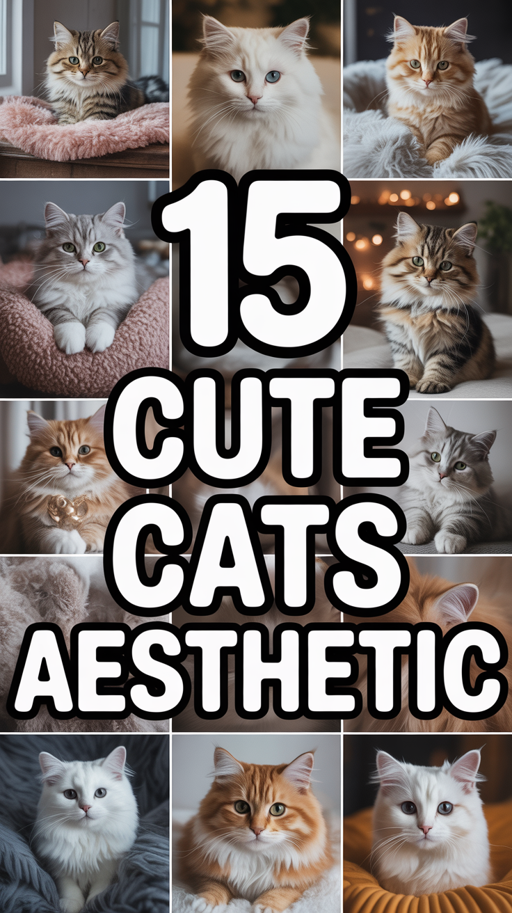 🐾 15 Cute Cats Aesthetic