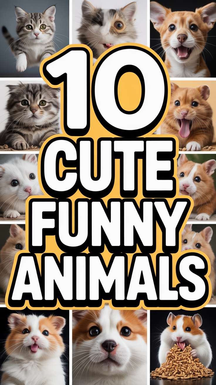 😂 10 Cute Funny Animals