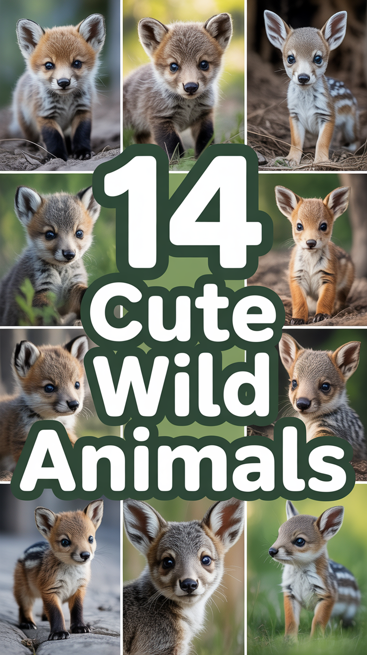 🐾 14 Cute Wild Animals