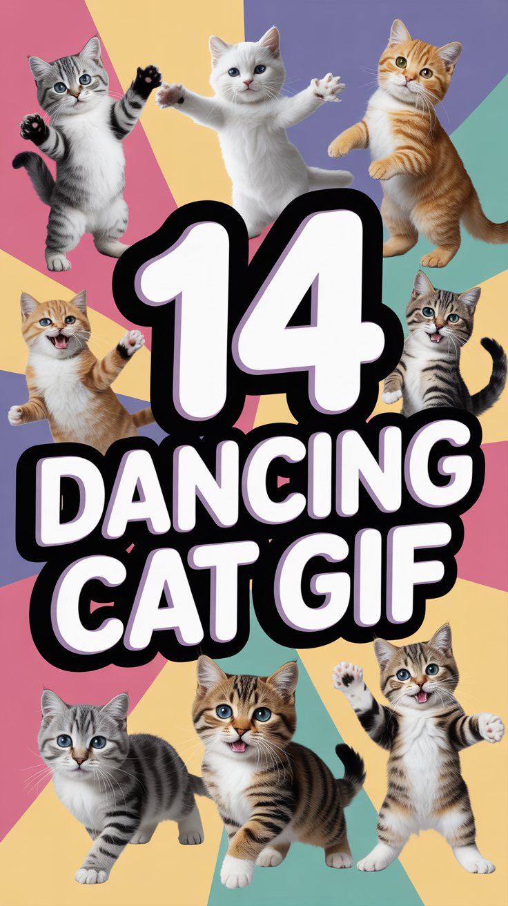 ✨ 14 Dancing Cat GIF