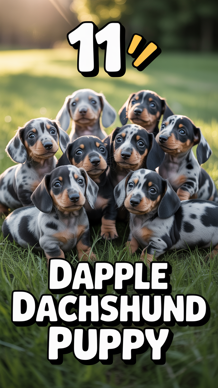 🐶 11 Dapple Dachshund Puppy