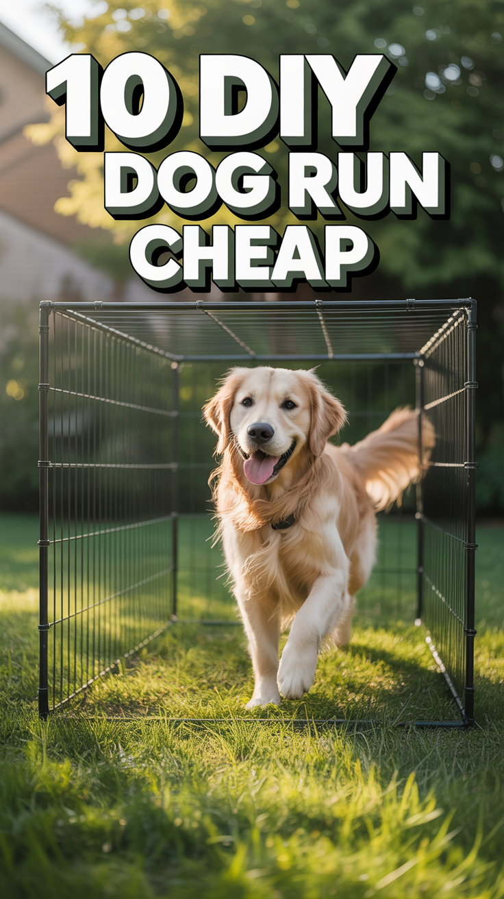 🐾 10 DIY Dog Run Cheap