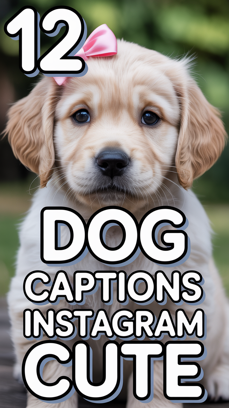 🐾 12 Dog Captions Instagram Cute