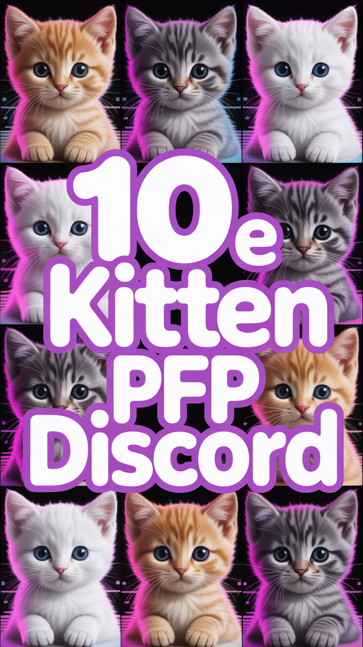 🐈 10 E Kitten PFP Discord