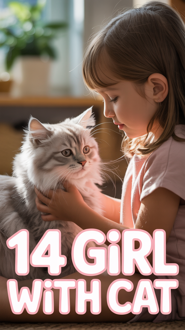 🐈 14 Girl With Cat