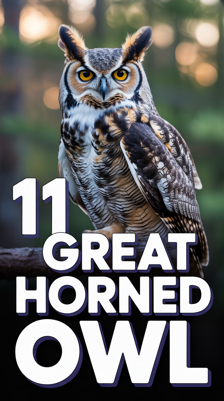 🦉 11 Great Horned Owl