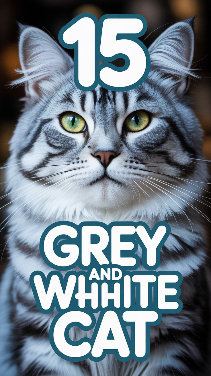 🐾 15 Grey And White Cat