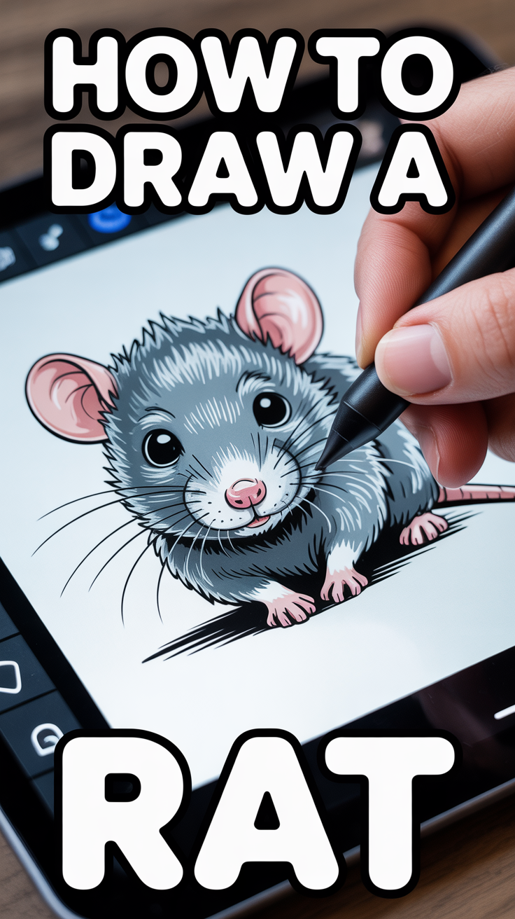 🐭 How To Draw A Rat