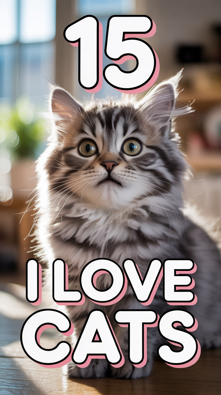 😻 15 I Love Cats