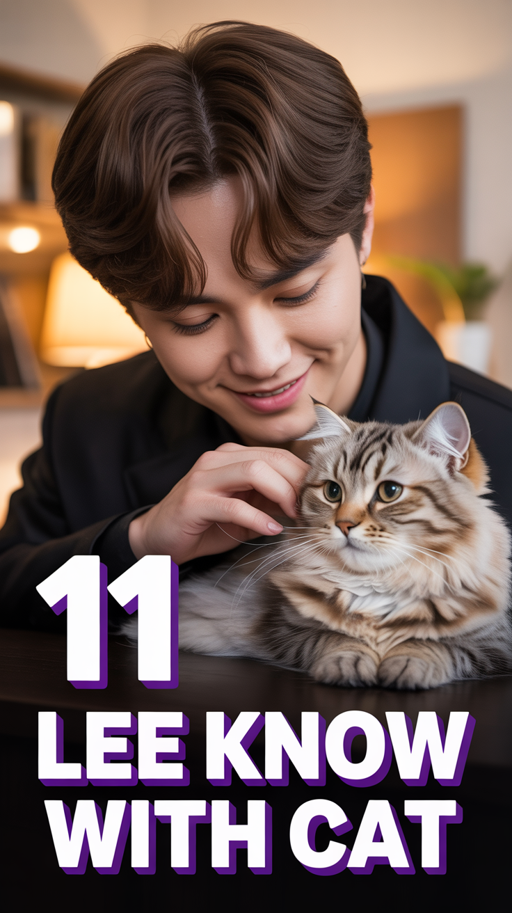 🐾 11 Lee Know With Cat