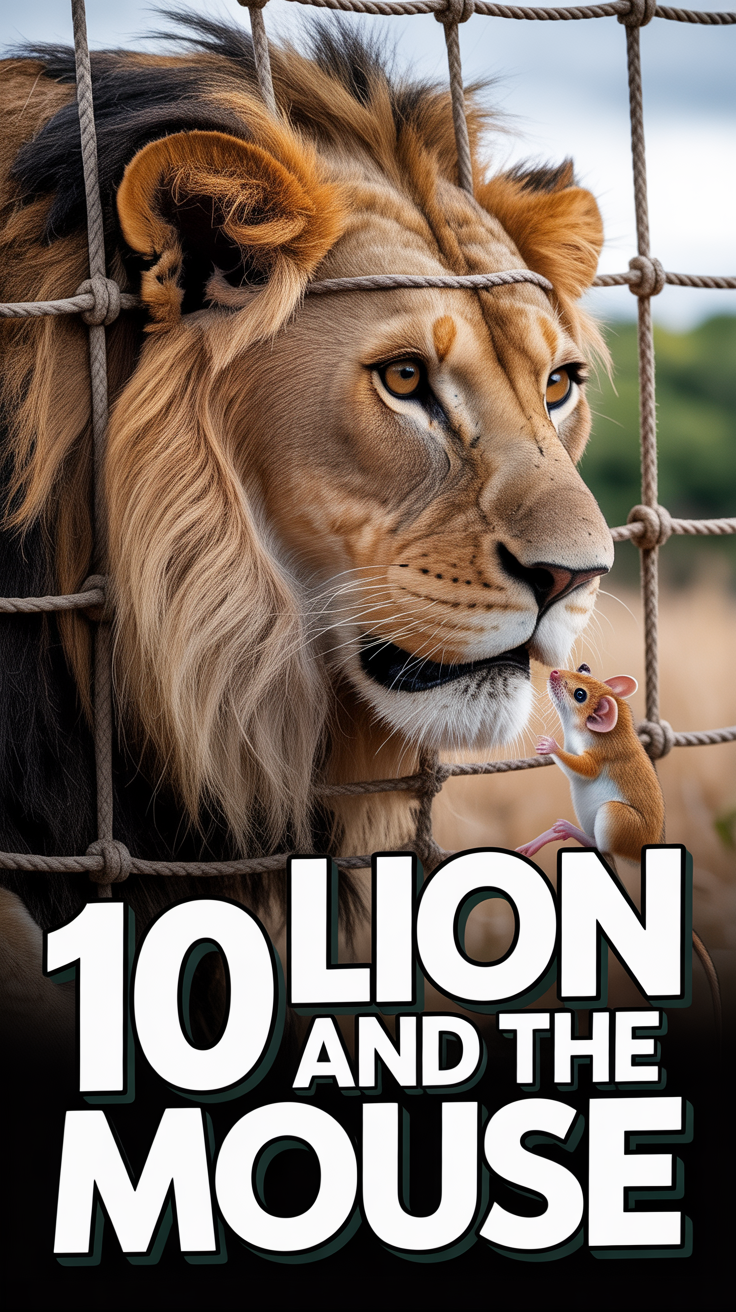 🦁 10 Lion And The Mouse