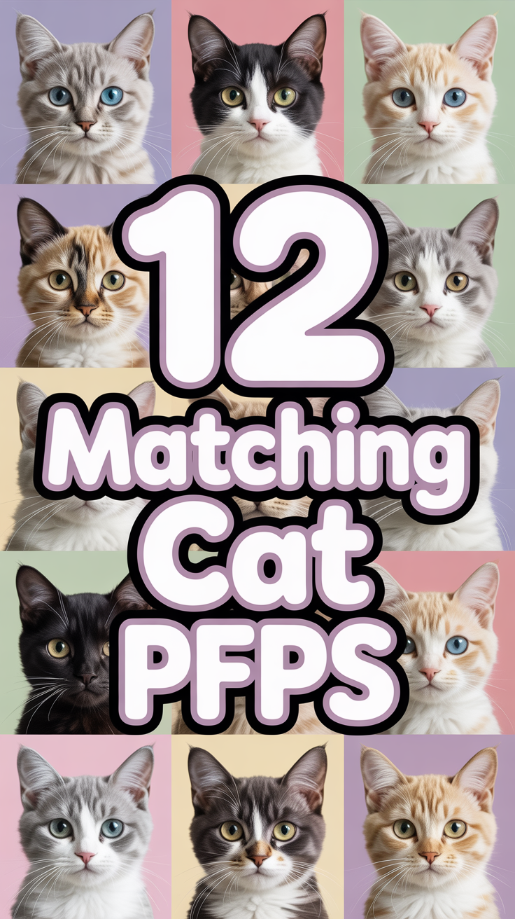 😻 12 Matching Cat Pfps