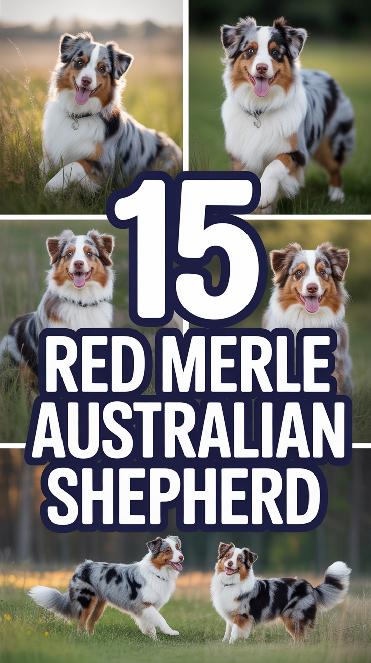 🐾 15 Red Merle Australian Shepherd