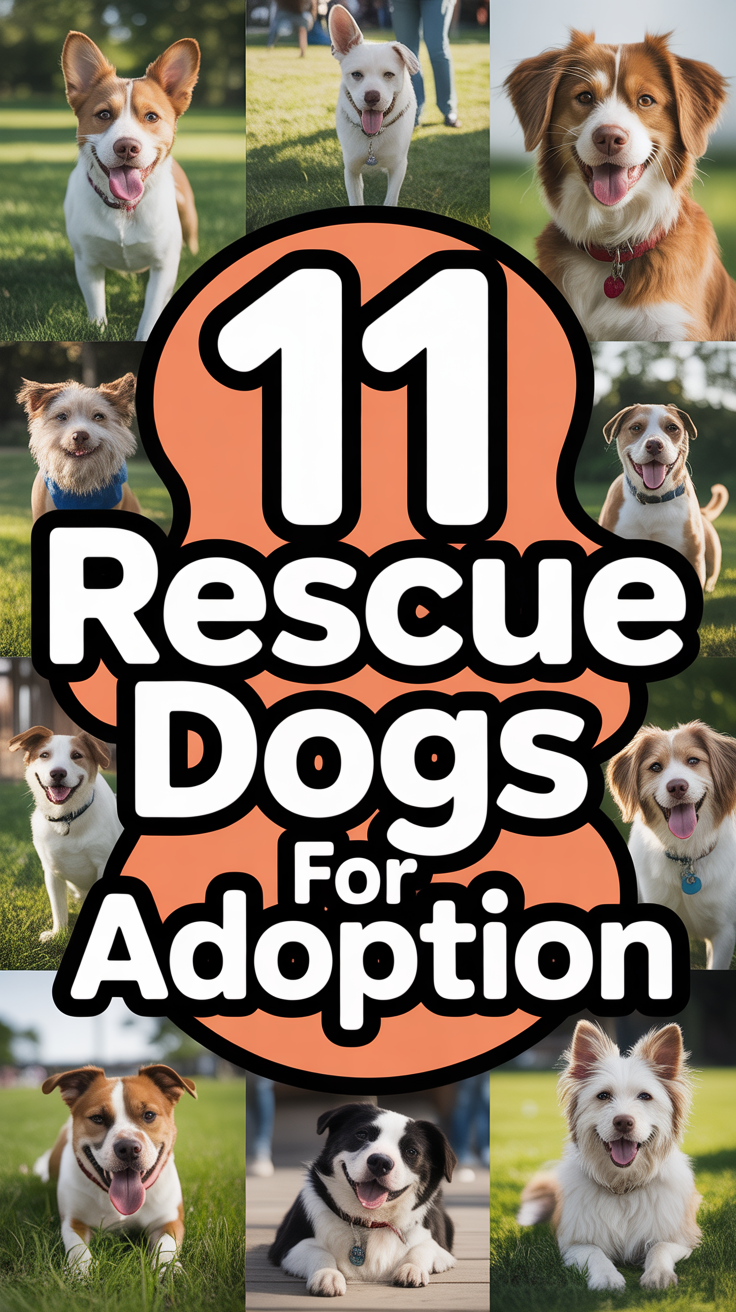 🐶 11 Rescue Dogs For Adoption