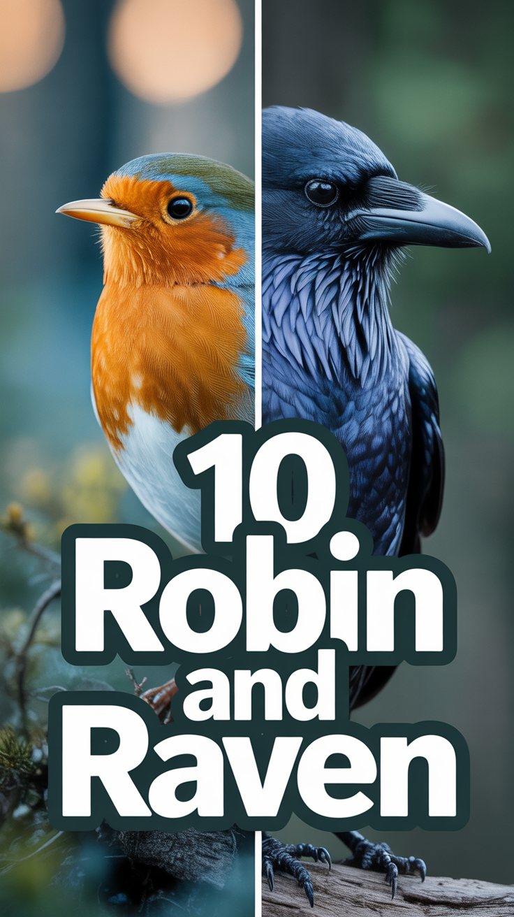 ✨ 10 Robin And Raven