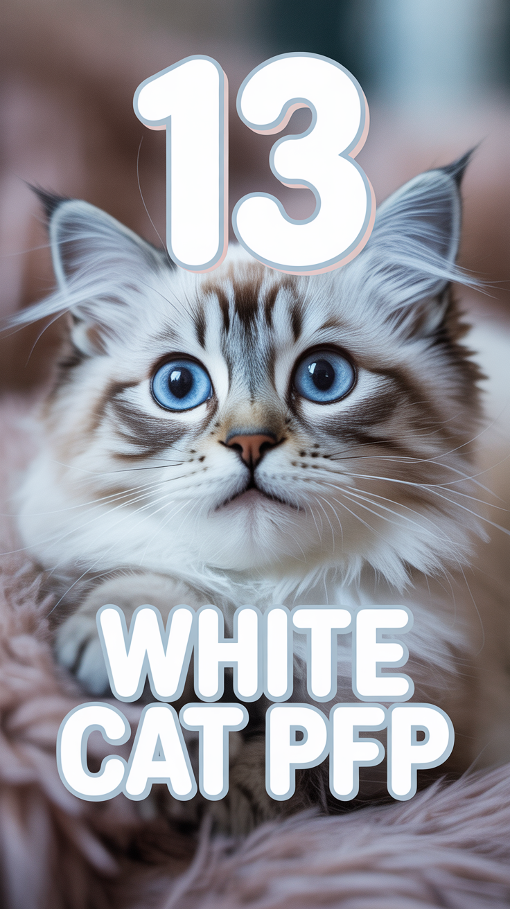 🐾 13 White Cat PFP