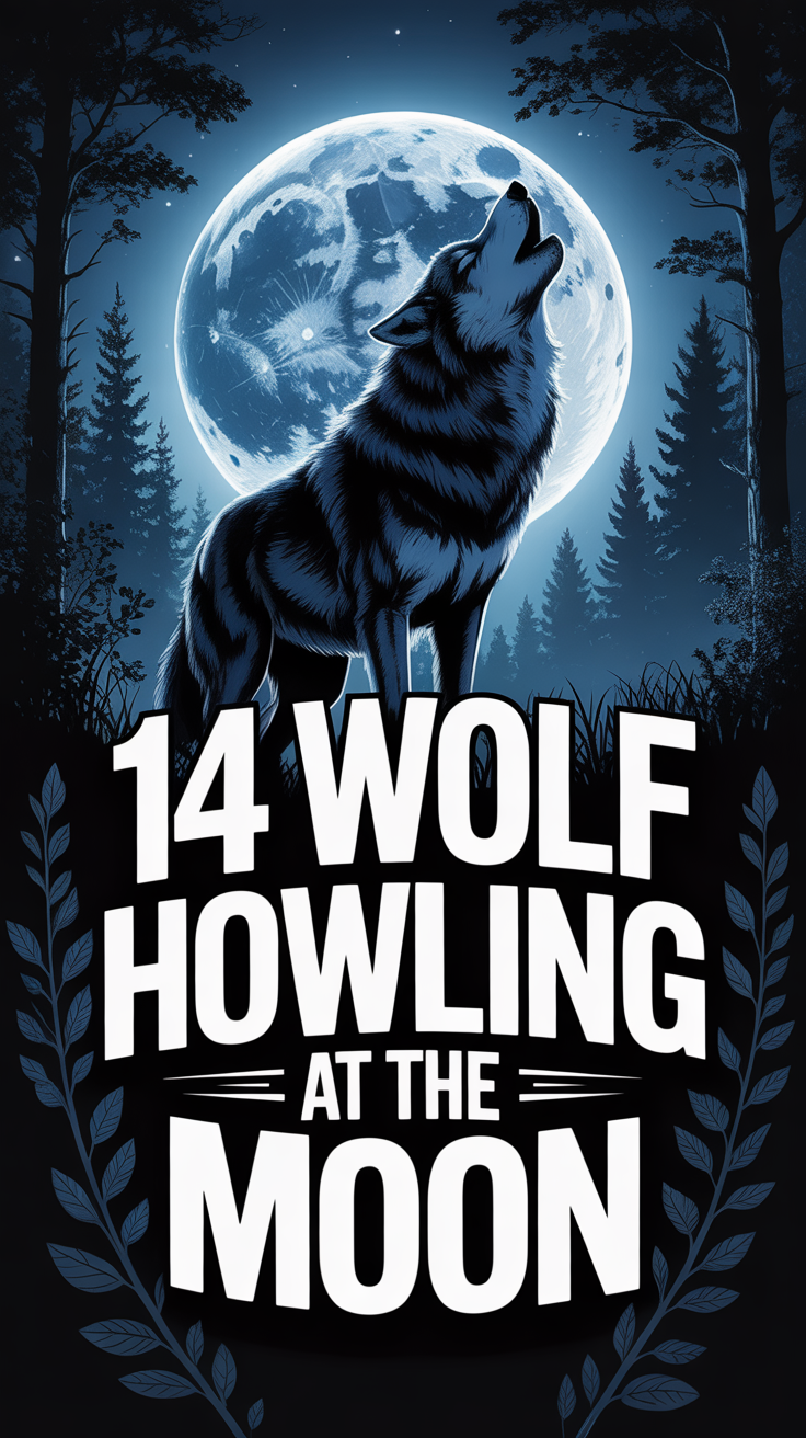 🐺 14 Wolf Howling At The Moon