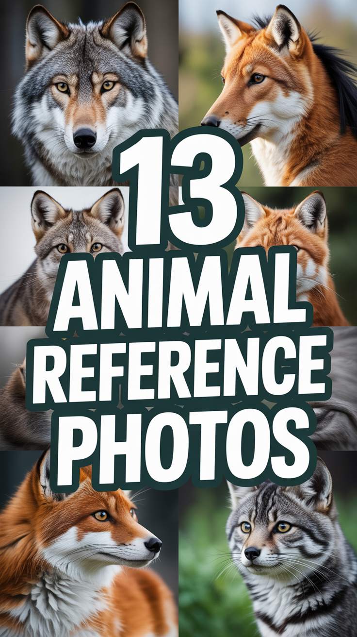 📸 13 Animal Reference Photos