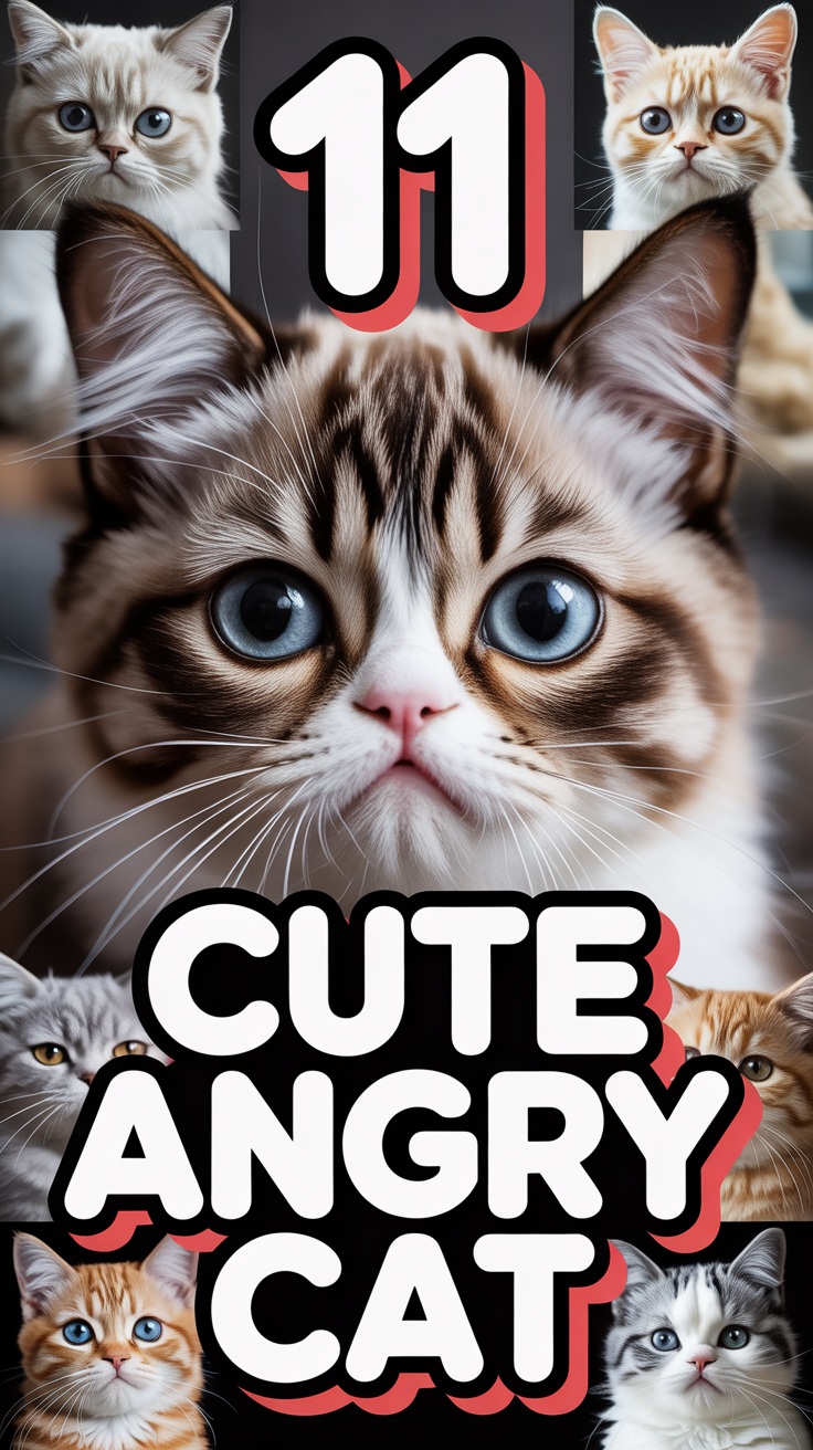 😾 11 Cute Angry Cat